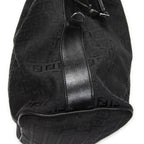Fendi Large Square Zip Messenger Black Zucchino Canvas — view 8