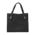 Fendi Shopping Tote Black Zucchino Canvas