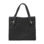 Fendi Shopping Tote Black Zucchino Canvas