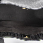 Fendi Shopping Tote Black Zucchino Canvas — view 9