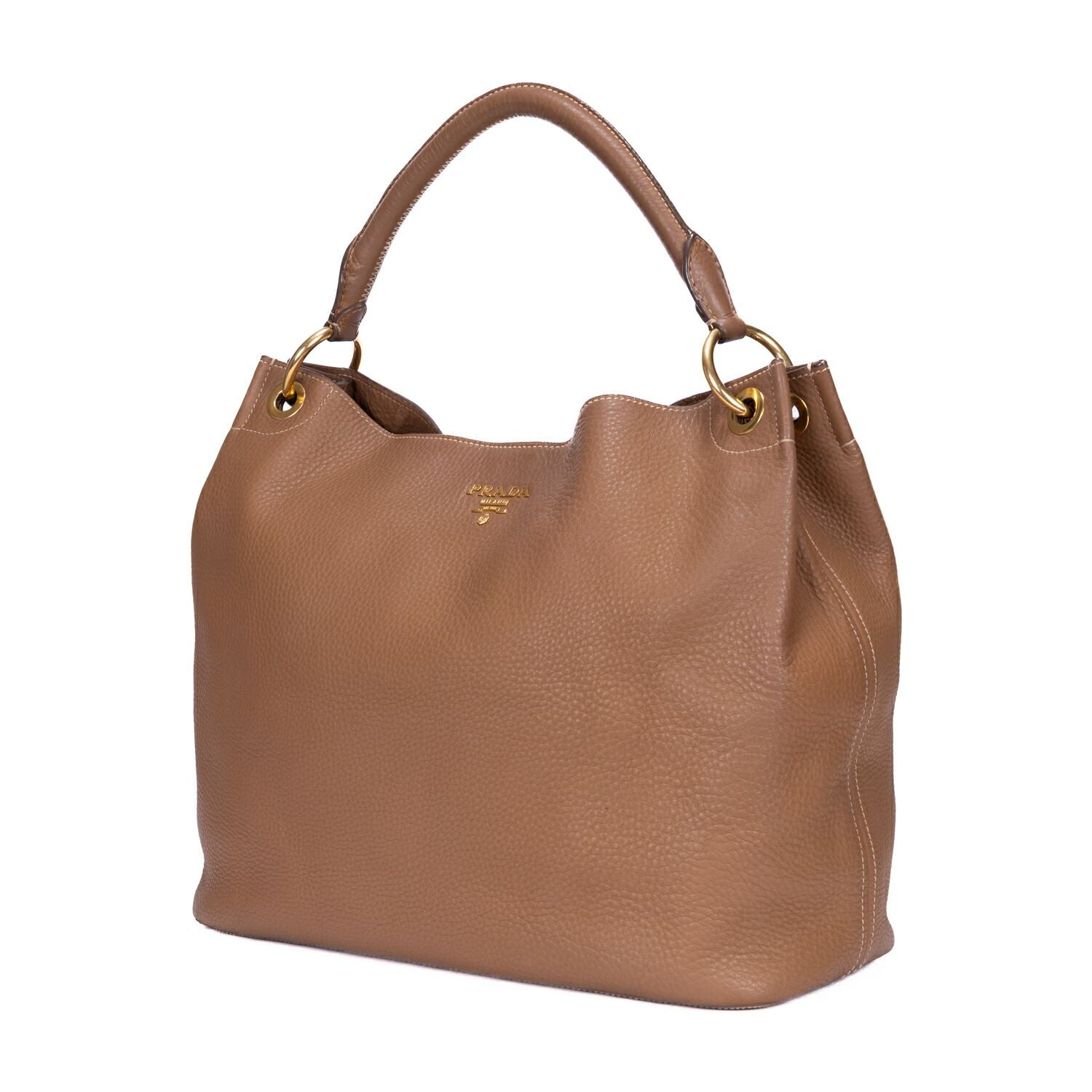 Prada Hobo Brown Vitello Daino — view 2