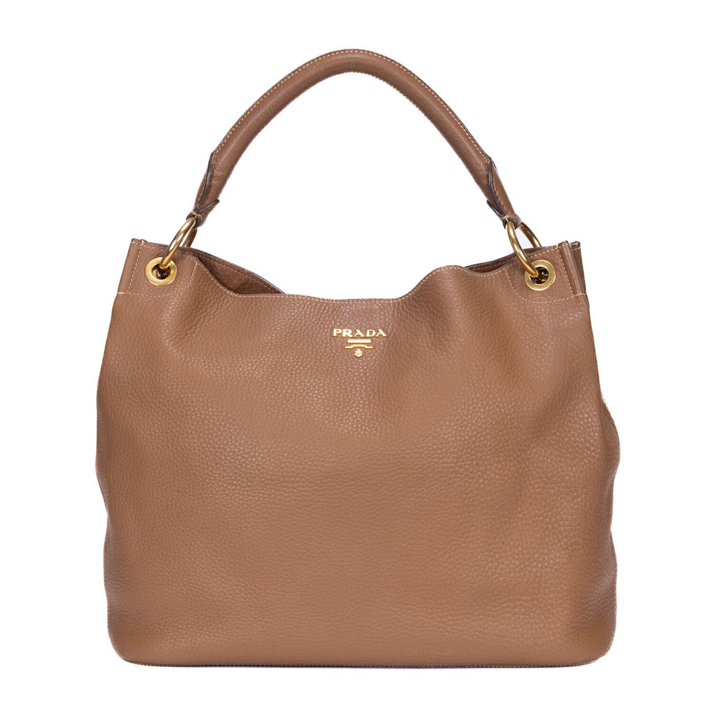 Prada Hobo Brown Vitello Daino