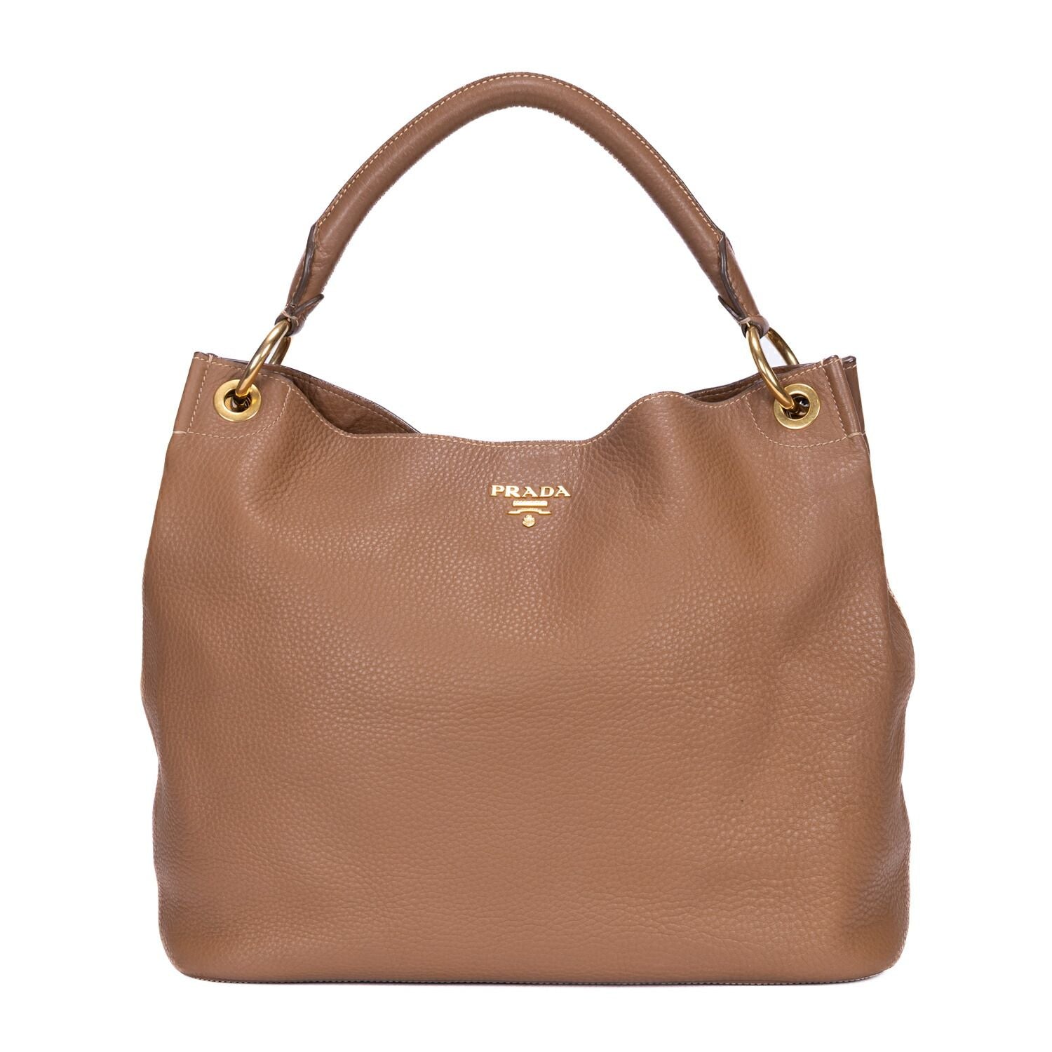 Prada Hobo Brown Vitello Daino