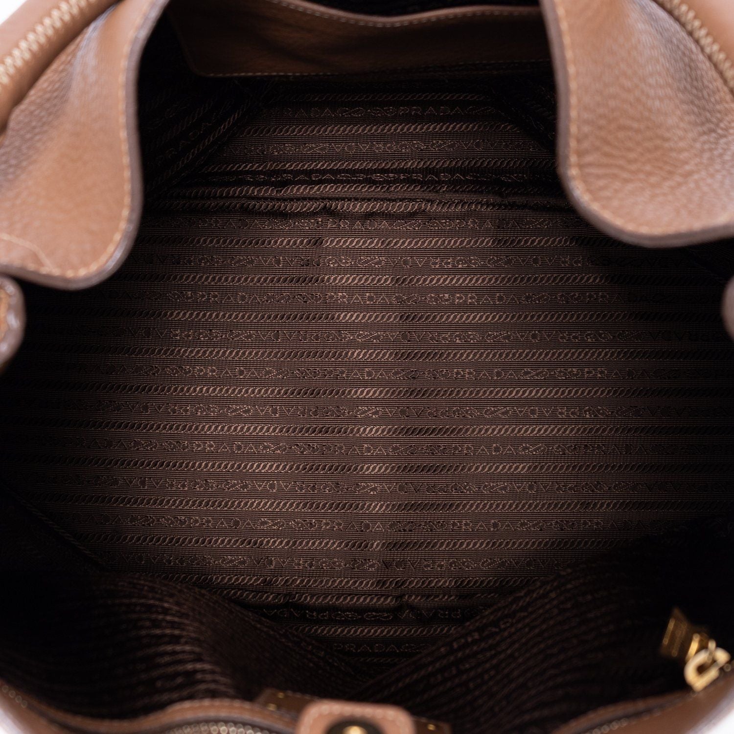 Prada Hobo Brown Vitello Daino — view 9