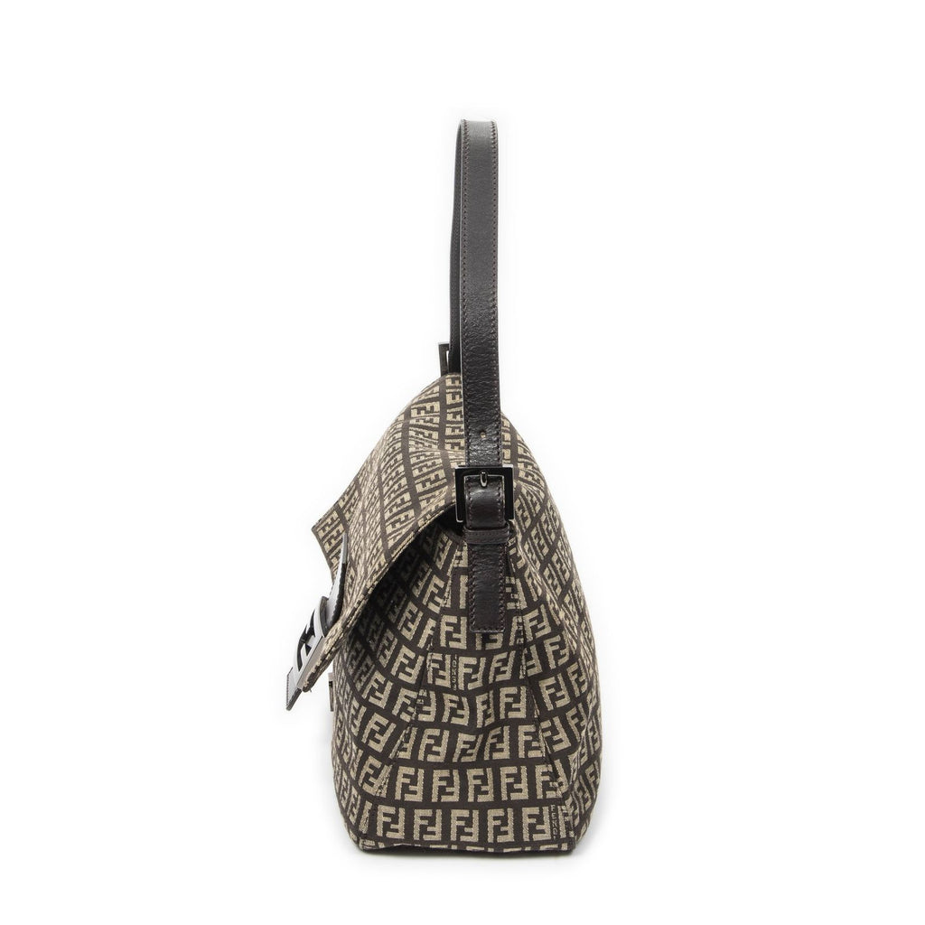 Fendi Mama Forever Brown Beige Zucchino Canvas — view 3