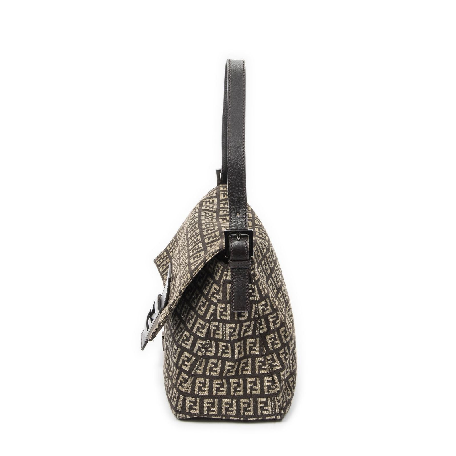 Fendi Mama Forever Brown Beige Zucchino Canvas — view 3