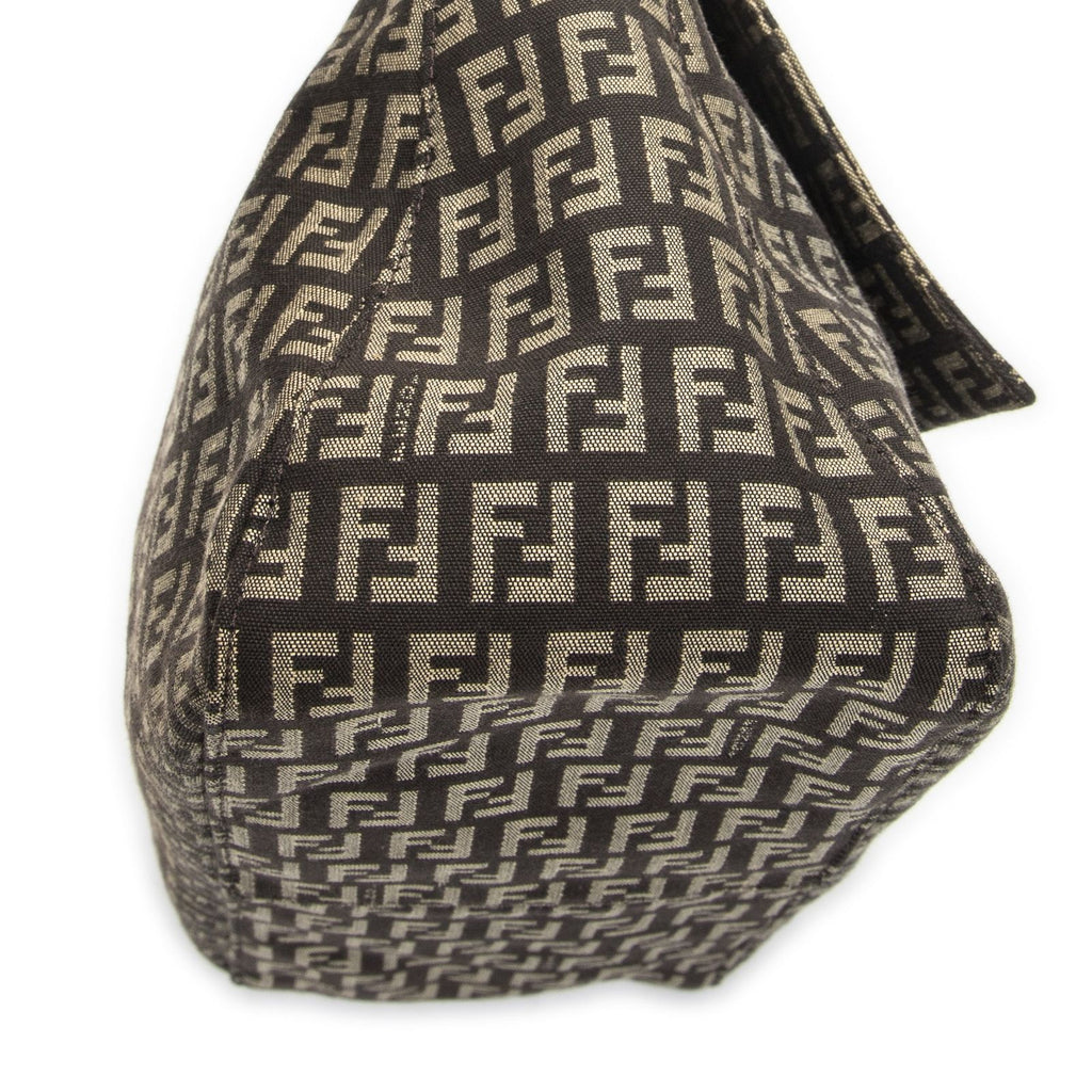 Fendi Mama Forever Brown Beige Zucchino Canvas — view 7