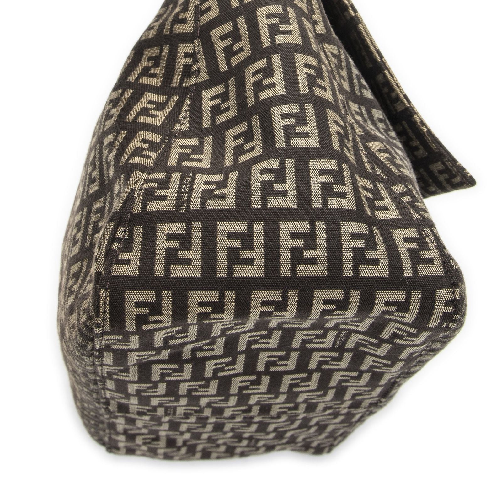 Fendi Mama Forever Brown Beige Zucchino Canvas — view 7