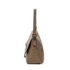Fendi Mama Forever Brown Zucchino Coated Canvasa — view 3