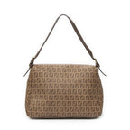 Fendi Mama Forever Brown Zucchino Coated Canvasa — view 5