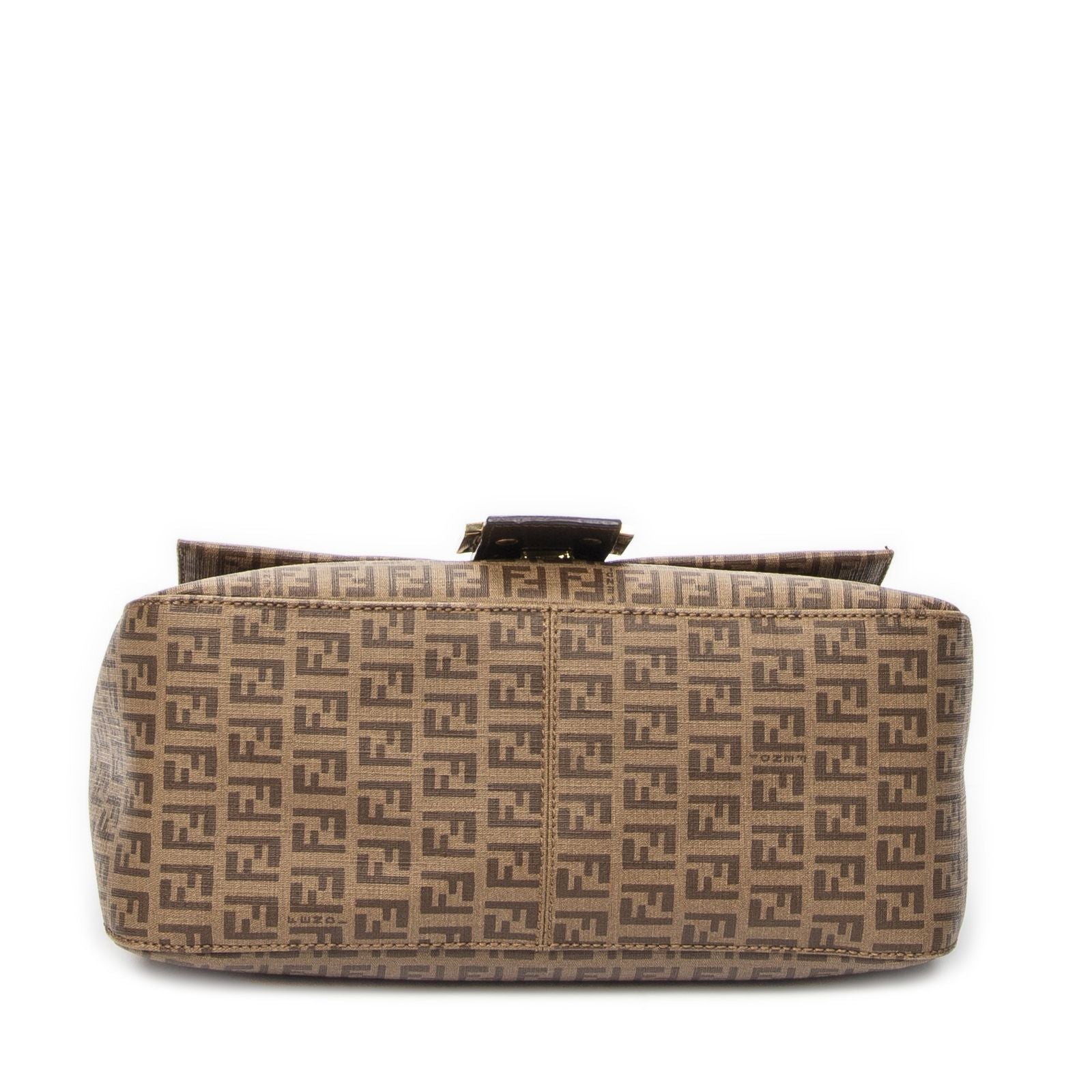 Fendi Mama Forever Brown Zucchino Coated Canvasa — view 6