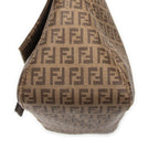 Fendi Mama Forever Brown Zucchino Coated Canvasa — view 8