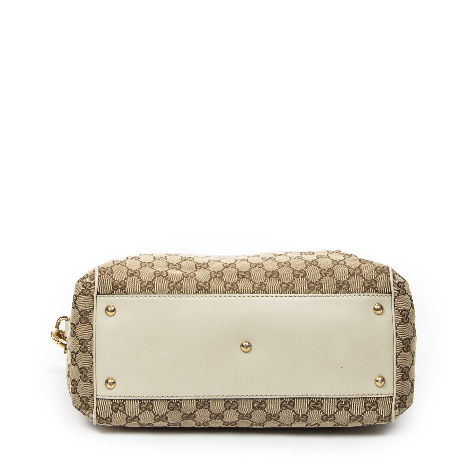 Gucci Medium Scarlett Top Handle Beige Ivory GG Canvas — view 6