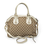 Gucci Medium Scarlett Top Handle Beige Ivory GG Canvas — view 5