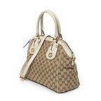 Gucci Medium Scarlett Top Handle Beige Ivory GG Canvas — view 2