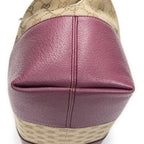 Gucci Bree Dome Tote Beige Purple GG Canvas — view 7