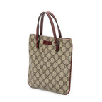 Gucci Vertical Tote Beige Burgundy Supreme Canvas — view 2