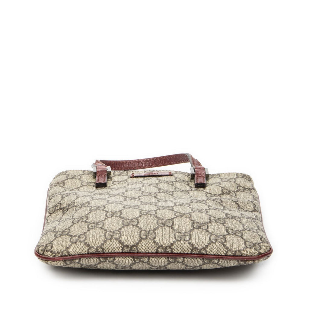 Gucci Vertical Tote Beige Burgundy Supreme Canvas — view 6