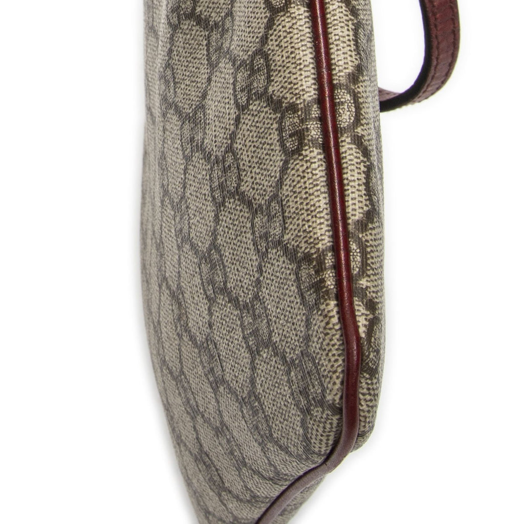 Gucci Vertical Tote Beige Burgundy Supreme Canvas — view 8
