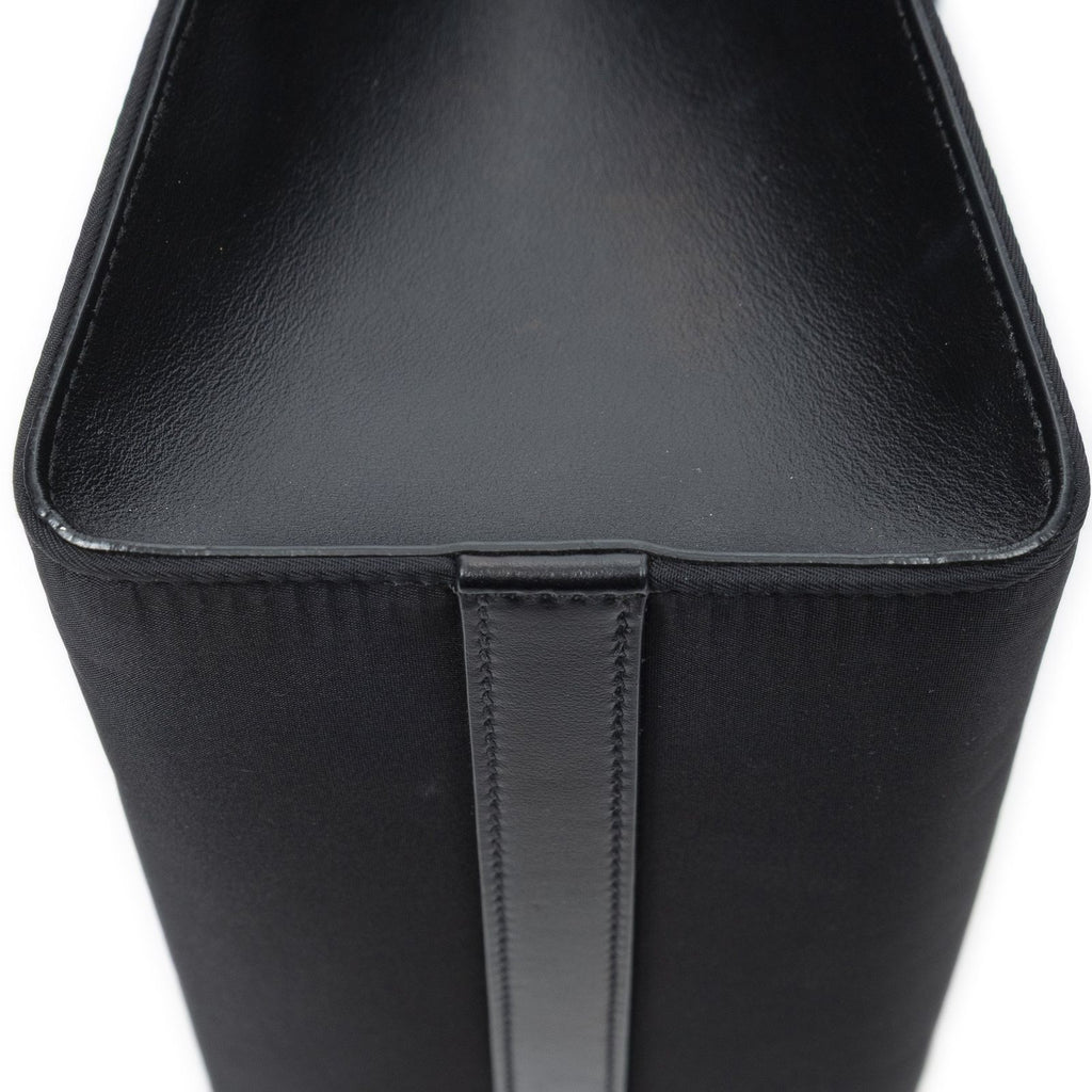 Prada Small Square Shopping Tote Black Nylon Canvas — view 8