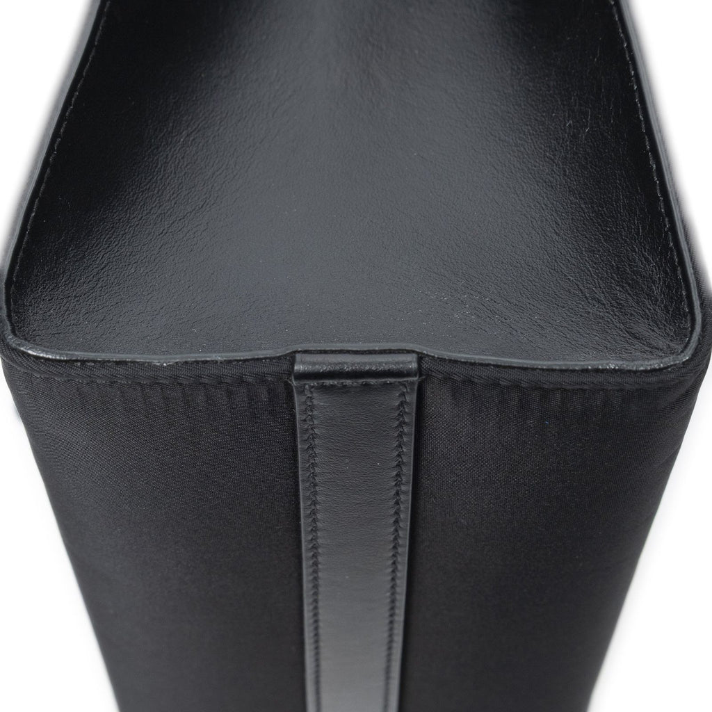 Prada Small Square Shopping Tote Black Nylon Canvas — view 7