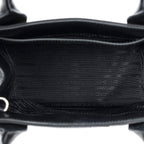 Prada Small Square Shopping Tote Black Nylon Canvas — view 9