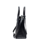 Prada Small Square Shopping Tote Black Nylon Canvas — view 4