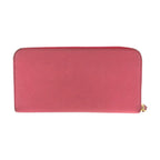 Prada Saffiano Pink Gold Leather Wallet Zip Around — view 2