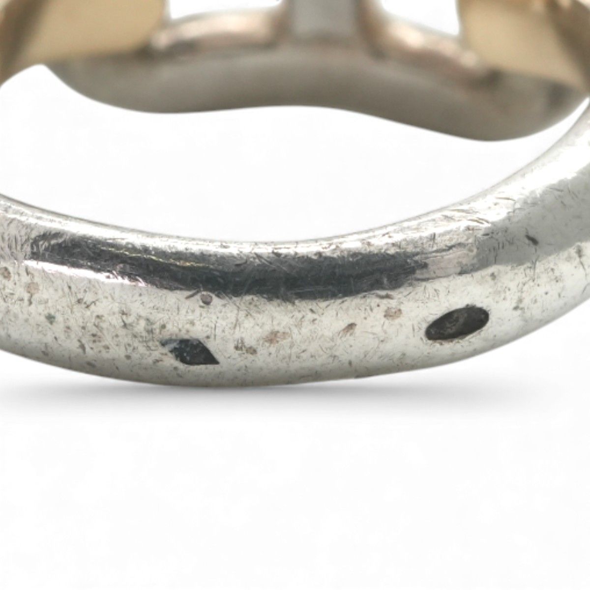 Hermes Enchainee Ring 750 925 Sterling Silver Gold — view 8