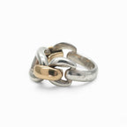 Hermes Chaine D'ancre Ring 750 950 Gold Silver