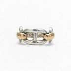 Hermes Chaine D'ancre Ring 750 950 Gold Silver
