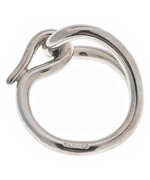 Hermes Scarf Rings Silver — view 4