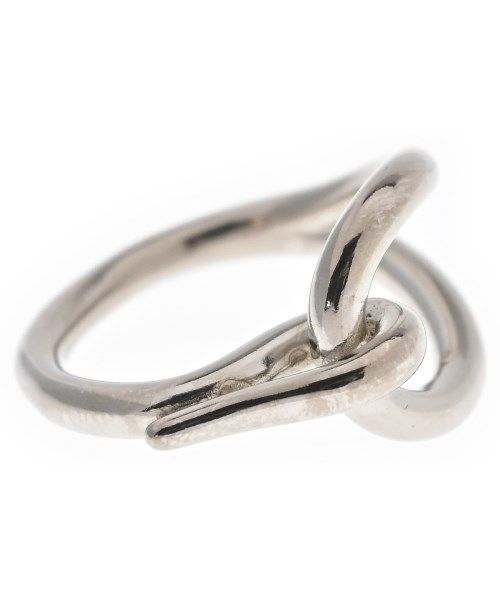 Hermes Scarf Rings Silver — view 3