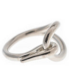 Hermes Scarf Rings Silver — view 3