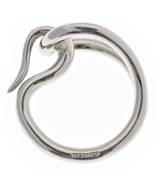 Hermes Scarf Rings Silver — view 3