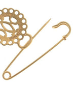 Hermes Brooch Corsage Gold — view 3