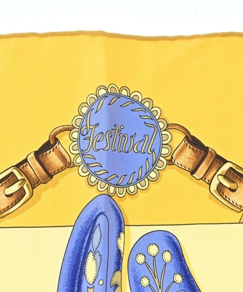 Hermes Bandana Scarf Yellow — view 2