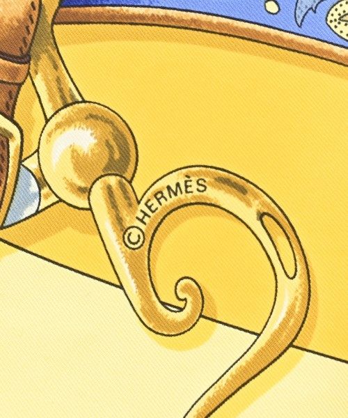 Hermes Bandana Scarf Yellow — view 4