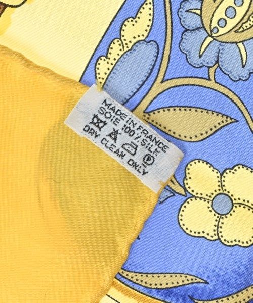 Hermes Bandana Scarf Yellow — view 5