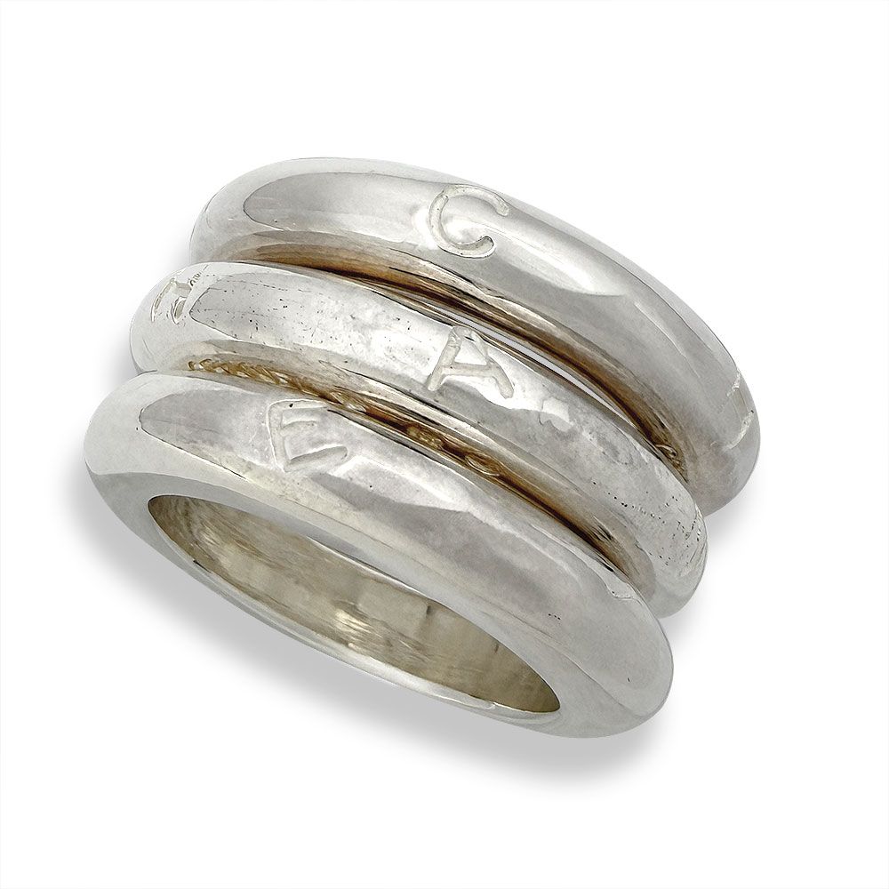 Chanel Triple Strand Logo Ring