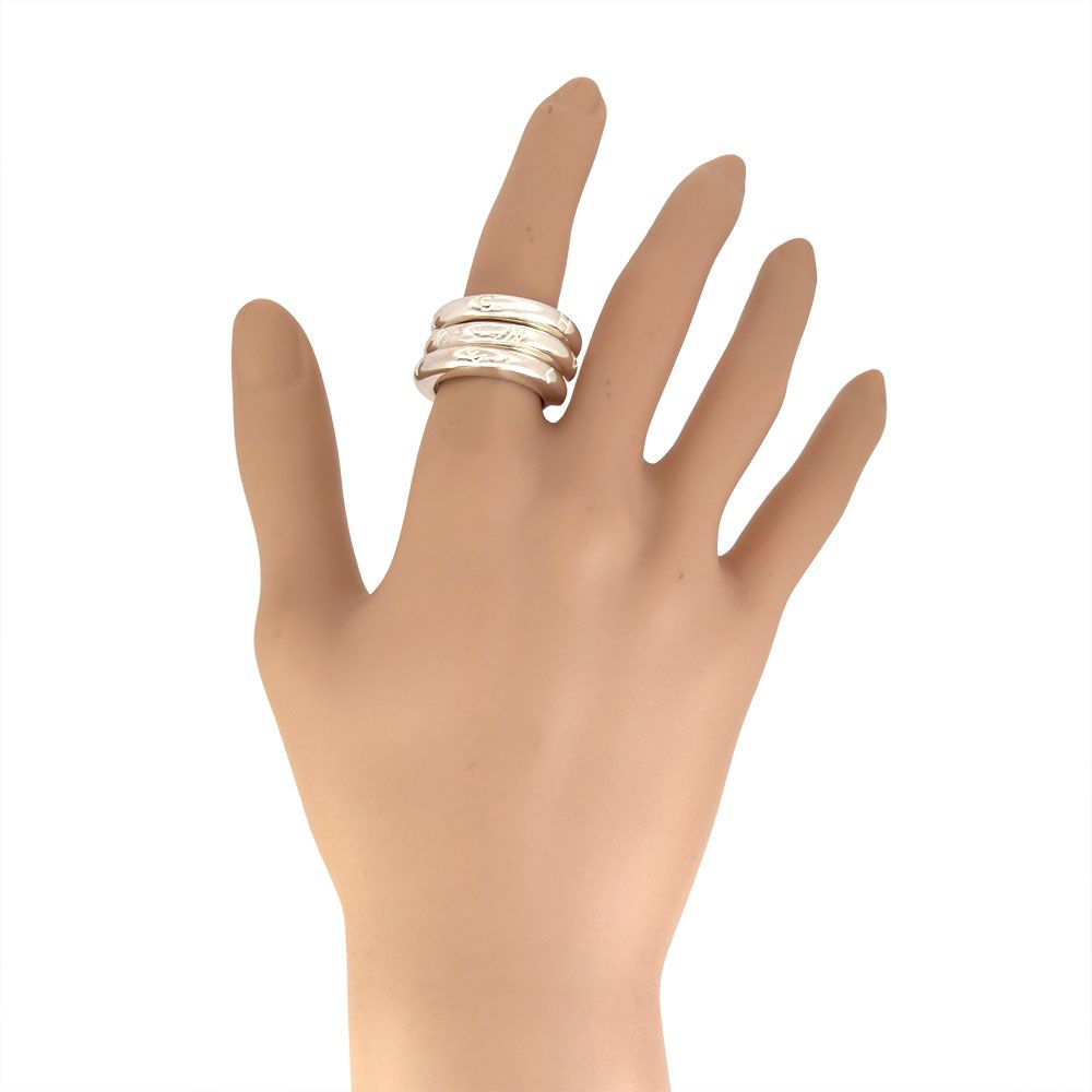 Chanel Triple Strand Logo Ring — view 6
