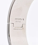 Hermes Bracelet Bangle Silver — view 7