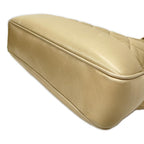 Chanel Quilted Lambskin Chain Shoulder Bag Cocobol Beige — view 3
