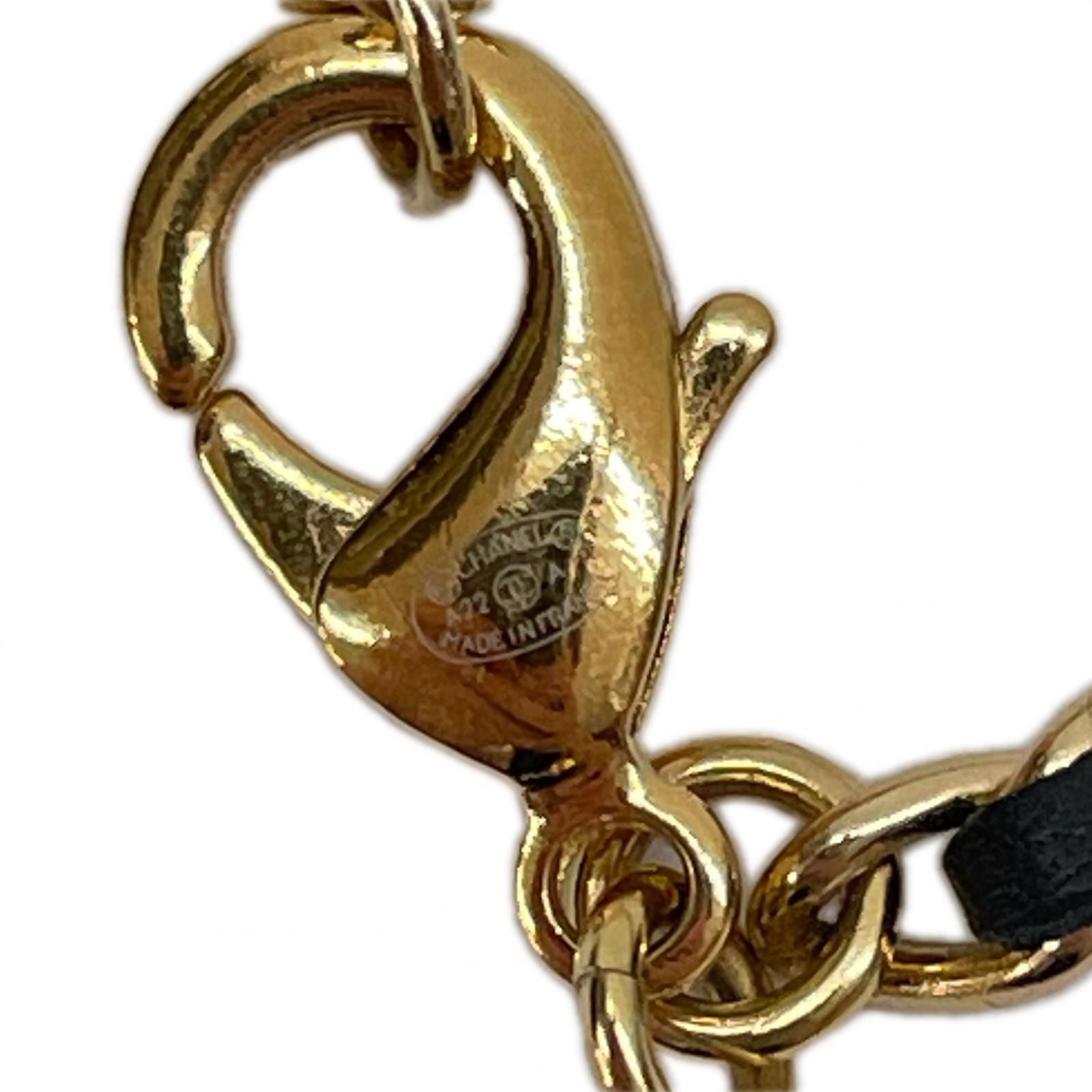 Chanel Leather Ribbon Necklace Metiers D'art Black — view 6