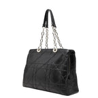 Dior Cannage Granville Chain Handbag Black Leather — view 2