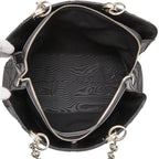 Dior Cannage Granville Chain Handbag Black Leather — view 9