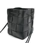 Bottega Veneta Maxi Intrecciato Cassette Small Cross Belt Bag Black — view 2