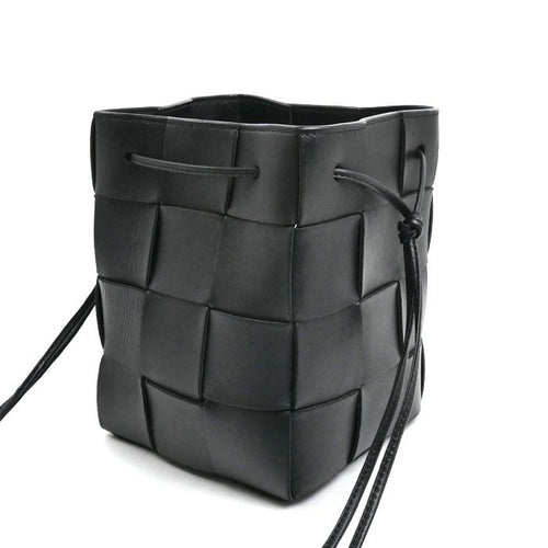 Bottega Veneta Maxi Intrecciato Cassette Small Cross Belt Bag Black — view 2