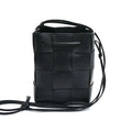 Bottega Veneta Maxi Intrecciato Cassette Small Cross Belt Bag Black