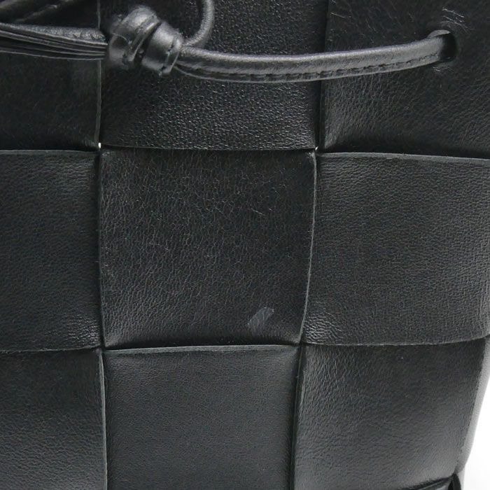 Bottega Veneta Maxi Intrecciato Cassette Small Cross Belt Bag Black — view 6